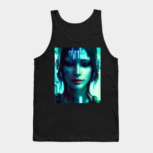 Cyberpunk Hotties (23) - Beautiful Sci fi Women Tank Top